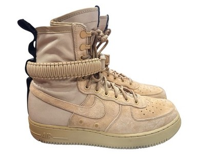 Nike 2016 SF AF1 Air Force 1 SPECIAL FIELD Triple Gold / Wheat MENS SIZE 10 