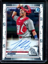 2020 Bowman Chrome Ivan Herrera 1st Bowman Autograph Cardinals