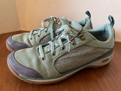 CHACO Shoes Womens 10.5 Kanarra Trail Walking Hiking Teal Mesh Knit  J105848