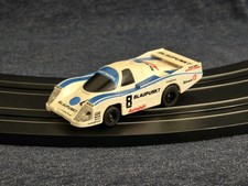 Aurora AFX Tomy Porsche 962 Blaupunkt Lighted White / Blue  8