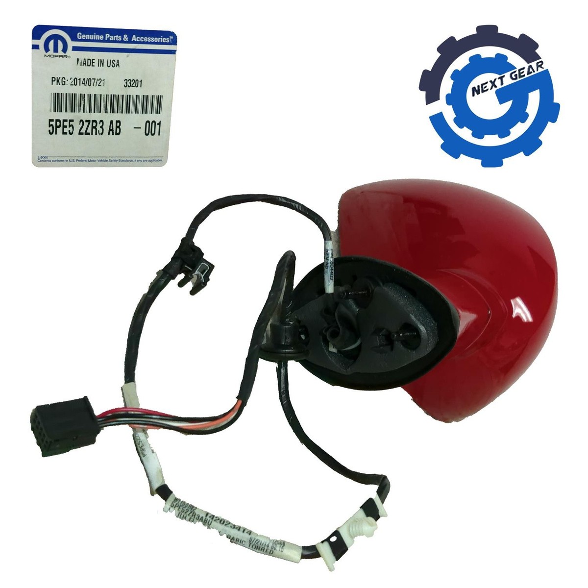 Mopar Right Side Red Mirror for 2015 Dodge Challenger 5PE52ZR3AB