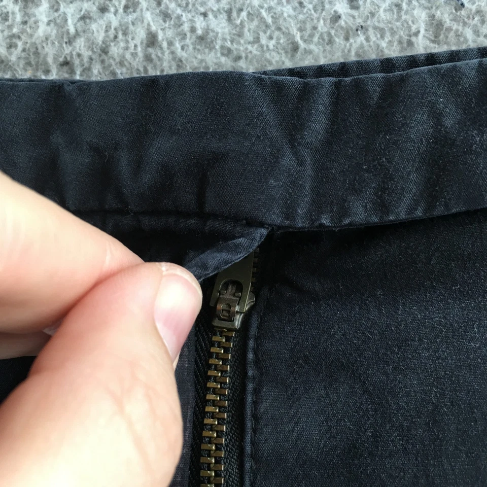 Pantalones Cortos Chinos Eddie Bauer Para Mujer 18 Negros Elastizados Mezcla de Algodón Cremallera Mosca Informales Foto 4 de 4