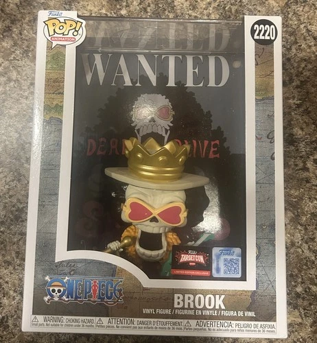 One Piece Brook Wanted Poster Funko Pop! #2220 IN HAND