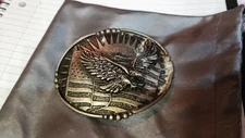 Boot Barn American Eagle With Flag Belt Buckle