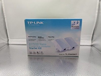 TP-LINK AV500 Nano Powerline Adapter Starter Kit - TL-PA411KIT - Originalverpackt