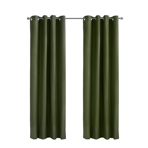 Thermaplus Alpine Blackout Grommet Curtain Panel Olive