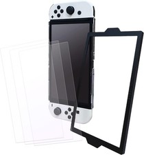  Limited For Switch OLED Luster Glass Film 3pieces 9H Round edge