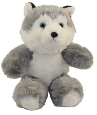 Wolf Plush Aurora Plush Toys 10" size Gray 30975 Soft Cuddley Fun