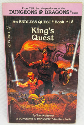 King's Quest An Endless Quest Book # 18 by Tom McGowen Dungeons & Dragons 1st Ed