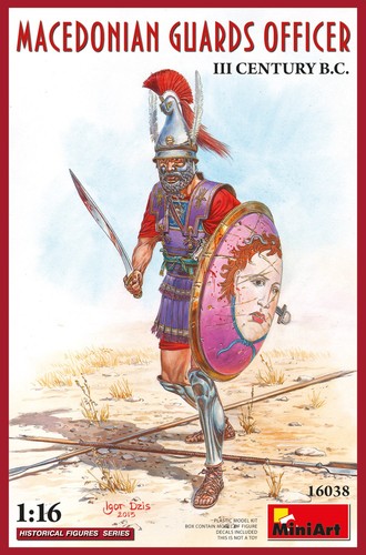 Macedonian Guards Officier Iii Century B.c 1:16 Plastic Model Kit MINIART - Foto 1 di 1
