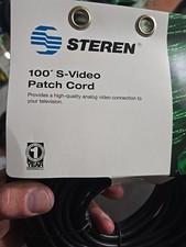 S-Video Cable Gold Plated Mini Din 4 Pin Male 100FT