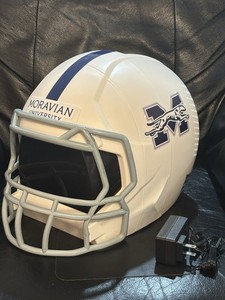 Moravian University Greyhounds Football Helmet Six Pack Mini Cooler Custom