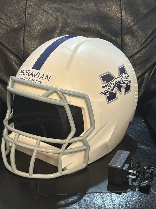 Moravian University Greyhounds Football Helmet Six Pack Mini Cooler Custom
