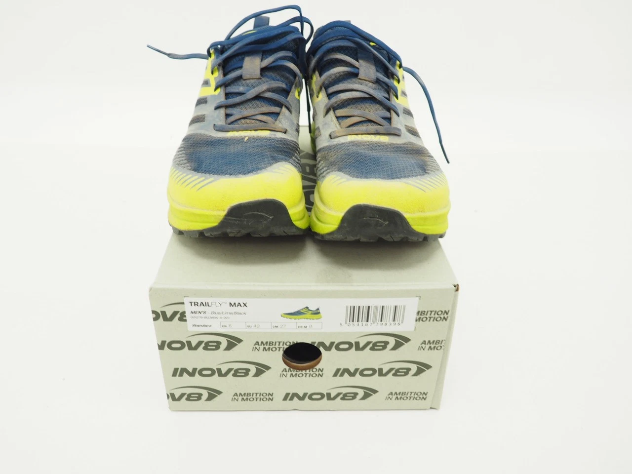 Inov8 Trail Fly Max Men's Trail Running Shoes Size US 9 EU 42 Blue / Green
