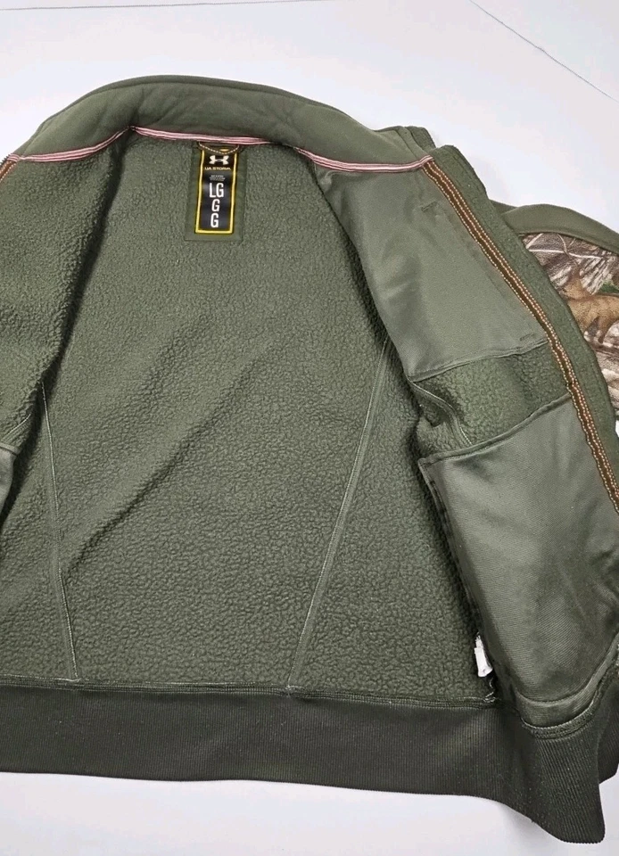 Chaqueta Under Armour para mujer LRG Ayton Storm Realtree camuflada caza senderismo aire libre Foto 4 de 4