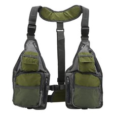 Uadme Gilet Da Pesca Mosca Regolazione Flessibile, 600D Oxford Con Tasche