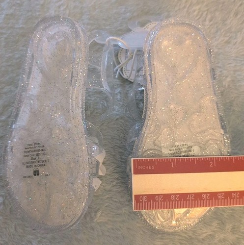 Sandali Primi Passi Tg 6 Nuovi Spiaggia Acqua Nuovi Con Etichetta Fiore Cinturino Trasparente - Foto 5 di 7