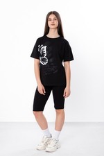 Lightweight Teen Girls  Knit Set   Relaxed Fit Short Sleeve T-Shirt  Stretch...