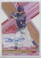 2019 Panini Elite Extra Edition Status Red Die-Cut 55/75 Zach Watson Auto 00jz