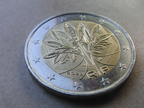 2 Euro 2023 RF | Frankreich | Liberte Egalite Fraternite | wenig gelaufen