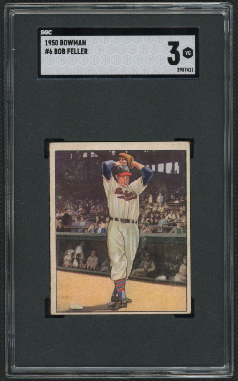 1950 Bowman #6 Bob Feller :: Cleveland Indians   SGC 3