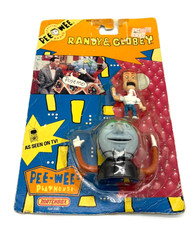1988 Pee-Wee Herman Randy & Globey Figures Pee-Wee Playhouse Matchbox Sealed