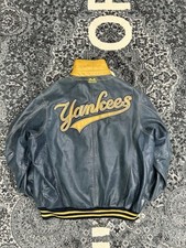 Vintage Mirage New York Yankees Leather Jacke...