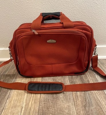 Ricardo Beverly Hills Orange Travel Bag Briefcase Carry On Luggage