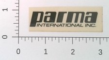Vintage Parma International RC Racing Car Body Lexan Paint Slot Sticker Decal