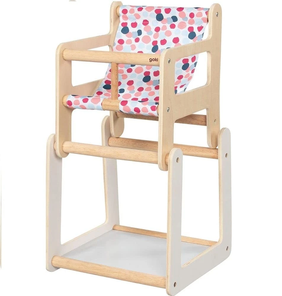 GOKI Highchair Doll Highchair with Table