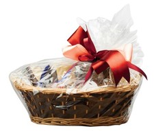 Clear Basket Hamper Wrap Cellophane Large Cello Gift Bag Basket Hunt Thank You
