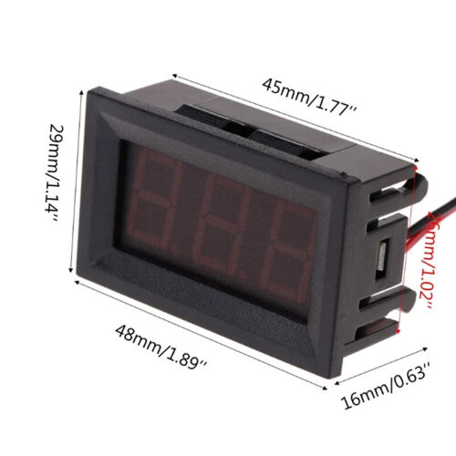 0,56pollici Voltmetro digitale Amperometro DC Panel Amp Volt Tester di tensio $d - Afbeelding 1 van 15
