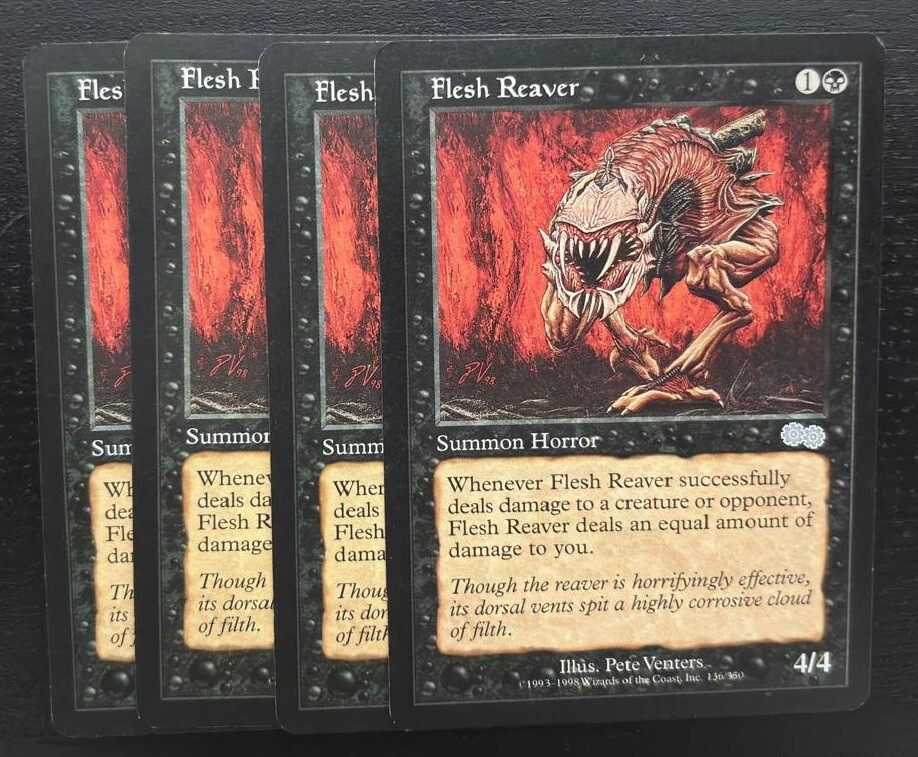 MTG 4X URZA'S SAGA FLESH REAVER NM ENGLISH MAGIC THE GATHERING