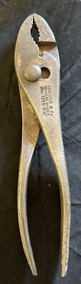 Vintage KRAEUTER & Co USA Slip Joint Pliers No 1356 5 1/2  Forged Steel FREE S&H