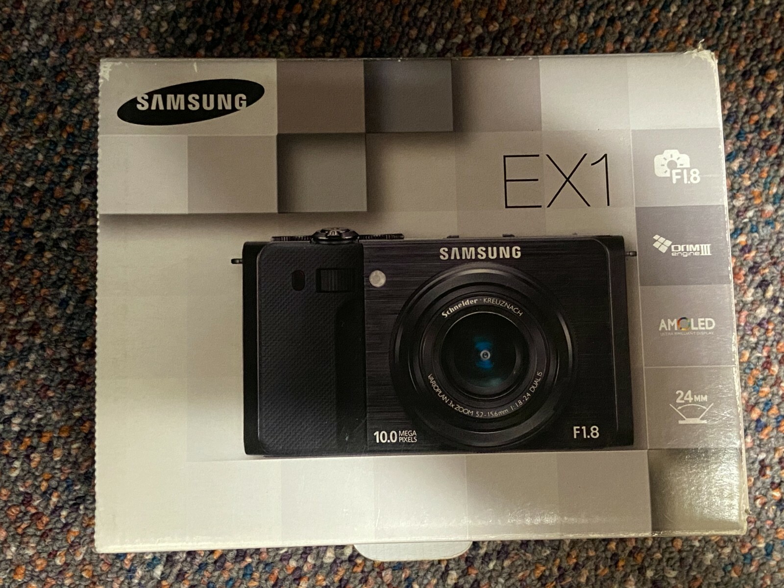 Samsung Ex1 Tl500 10mp Camera 24mm Wide F1 8 Lens 3 Rotating Screen Black For Sale Online