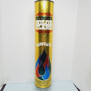 Vintage Seymour Color Flame Crystals Fireplace 16 oz. Canister Fire Gold