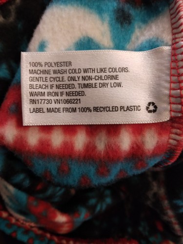 Target Branded Fuzzy Pajama Pants Women Sz M Polar Bear Snow Flake Winter Theme - Picture 4 of 9