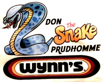 Don THE SNAKE Prudhomme Vintage SNAKE Wynn's Caricature Logo White 3XL T-Shirt