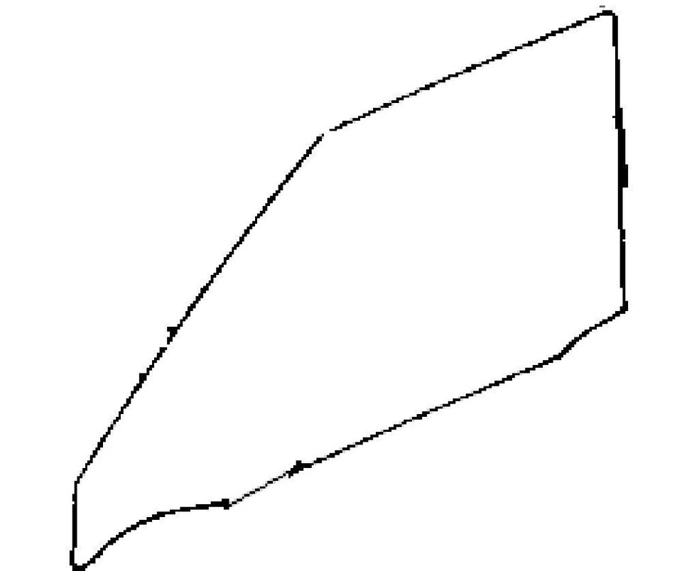 Ajuste: Toyota Corolla 1980-1981 4D sedán y estación pasajero puerta delantera derecha vidrio Foto 4 de 4