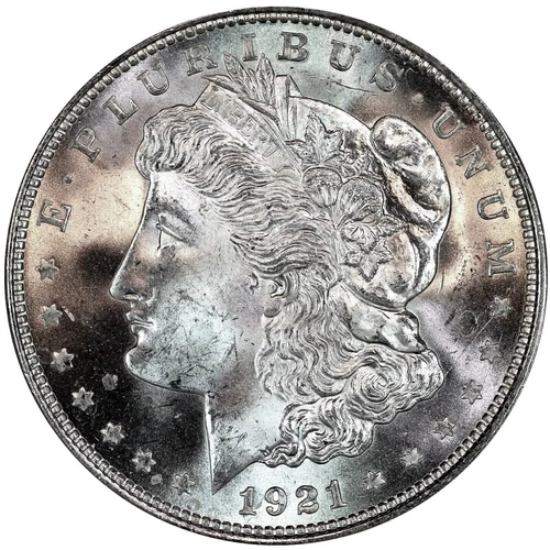Brilliant GEM WHITE COIN Uncirculated $1 1921 Morgan US Silver Dollar BU WHITE