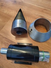 Set Bausatz in Rohr 170mm Drillkegel Kegelspalter +Lager + Welle + Scheibe NEU