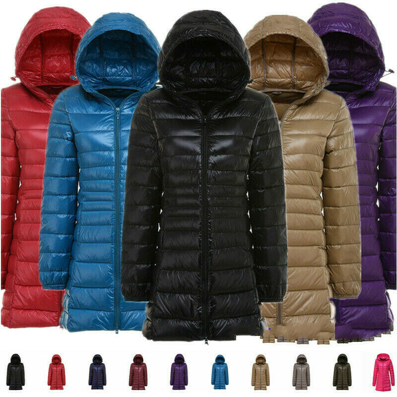 ebay long down coat