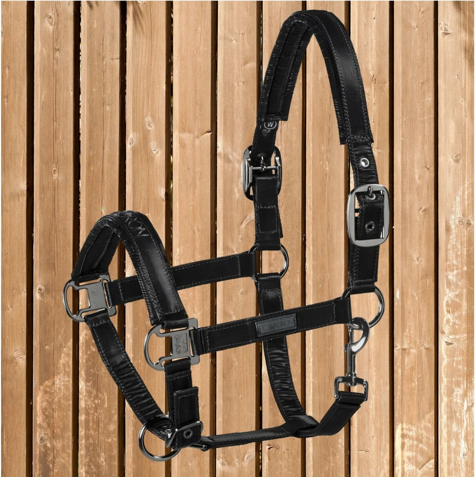 Eskadron Halfter Shinegloss, Black-Edition Halfter von Eskadron, stabil, schwarz
