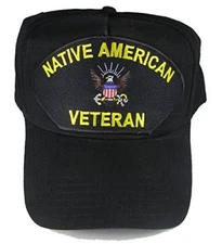 USN NAVY NATIVE AMERICAN VETERAN HAT CAP INDIAN INDIGENOUS MILITARY SERVICE VET