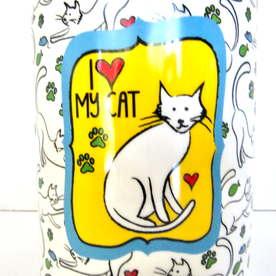 "I LOVE MY CAT" Dennis East Intl. Cat Treat Jar Container NEW eBay