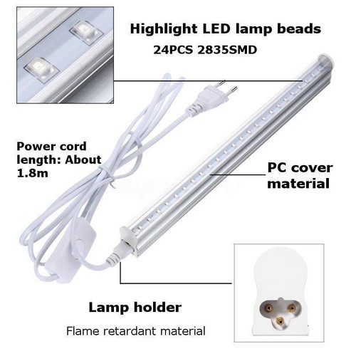 30cm LED UV Schwarzlicht Röhre Schwarzlichtröhre Party DJ Club Dekor EU-Stecker - Bild 10 von 12