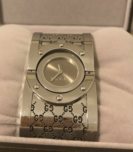 GUCCI YA117506 Diamond 117 Horsebit Collection Leather Strap  display picture 3