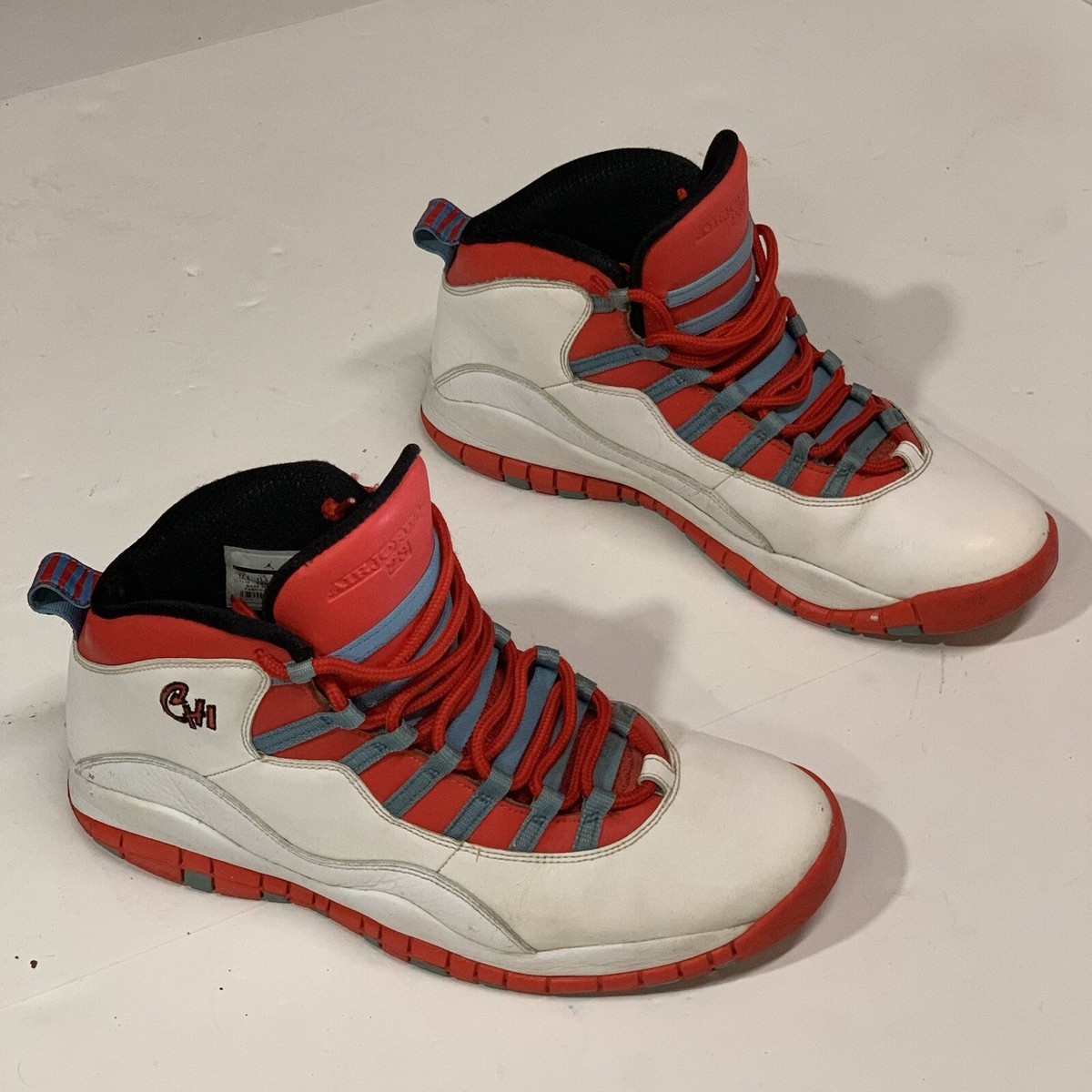 Nike Air Jordan 10 X Retro Chicago Flag Size 12.5 Shoe