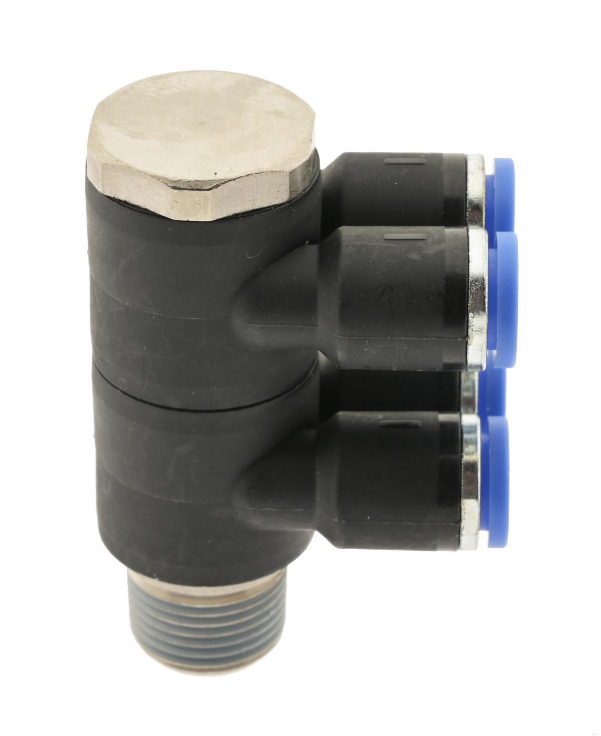 IQS 2-Fach Verteiler - R 1/2" Außengewinde Auf 8mm Steckanschluss