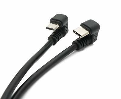 SYSTEM-S USB 2.0 Kabel, 30 Cm, Micro-B Auf A Mit Winkelstecker – Schnelles Laden & Daten